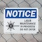 Signmission Radiation & Laser Sign, 7 in H x 10 in W, Plastic, Rectangle OS-2PACK-NS-P-710-L-15880 - alternate 6